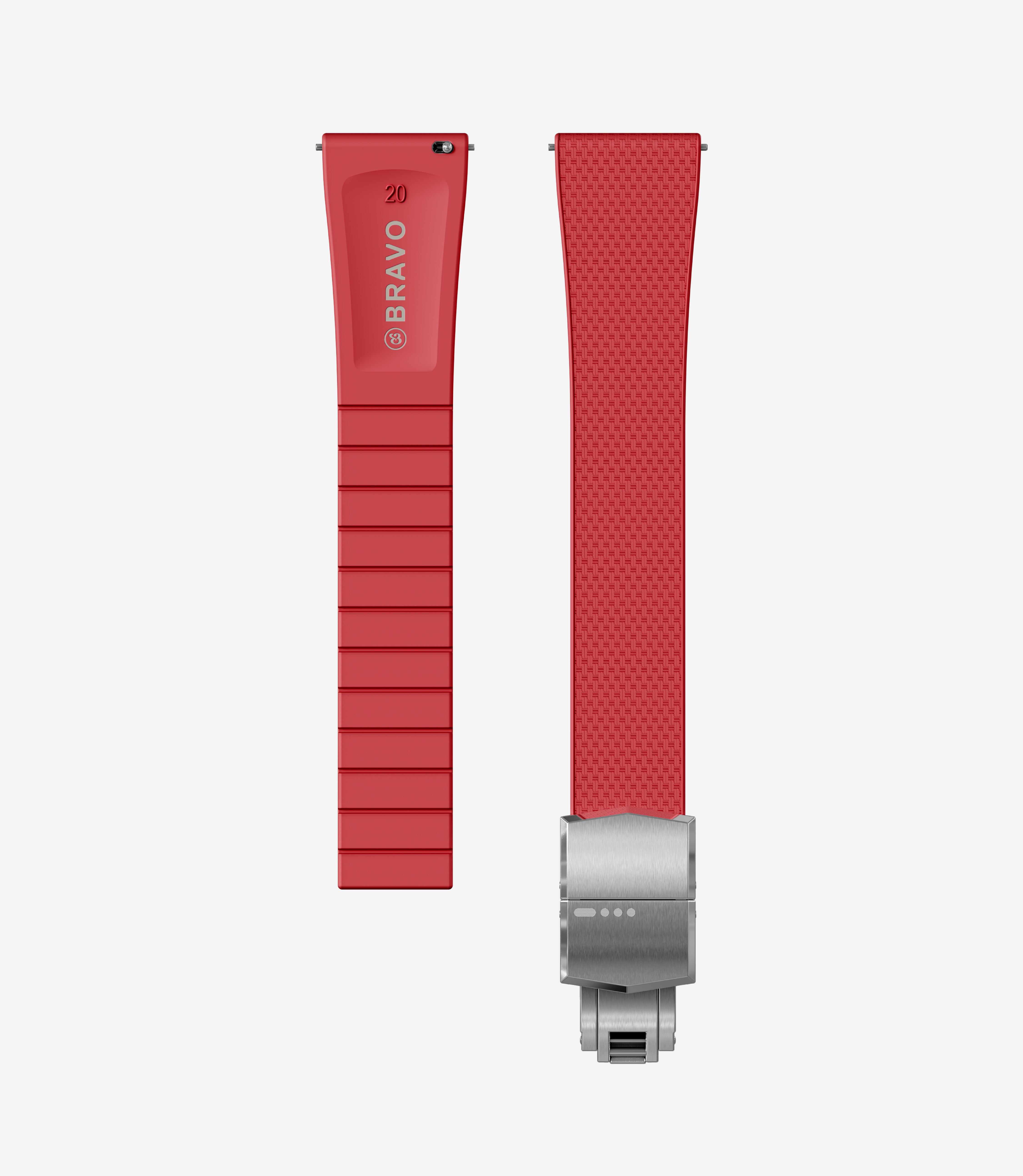 Cherry Bomb Red — Sailcloth CTS Rubber Strap
