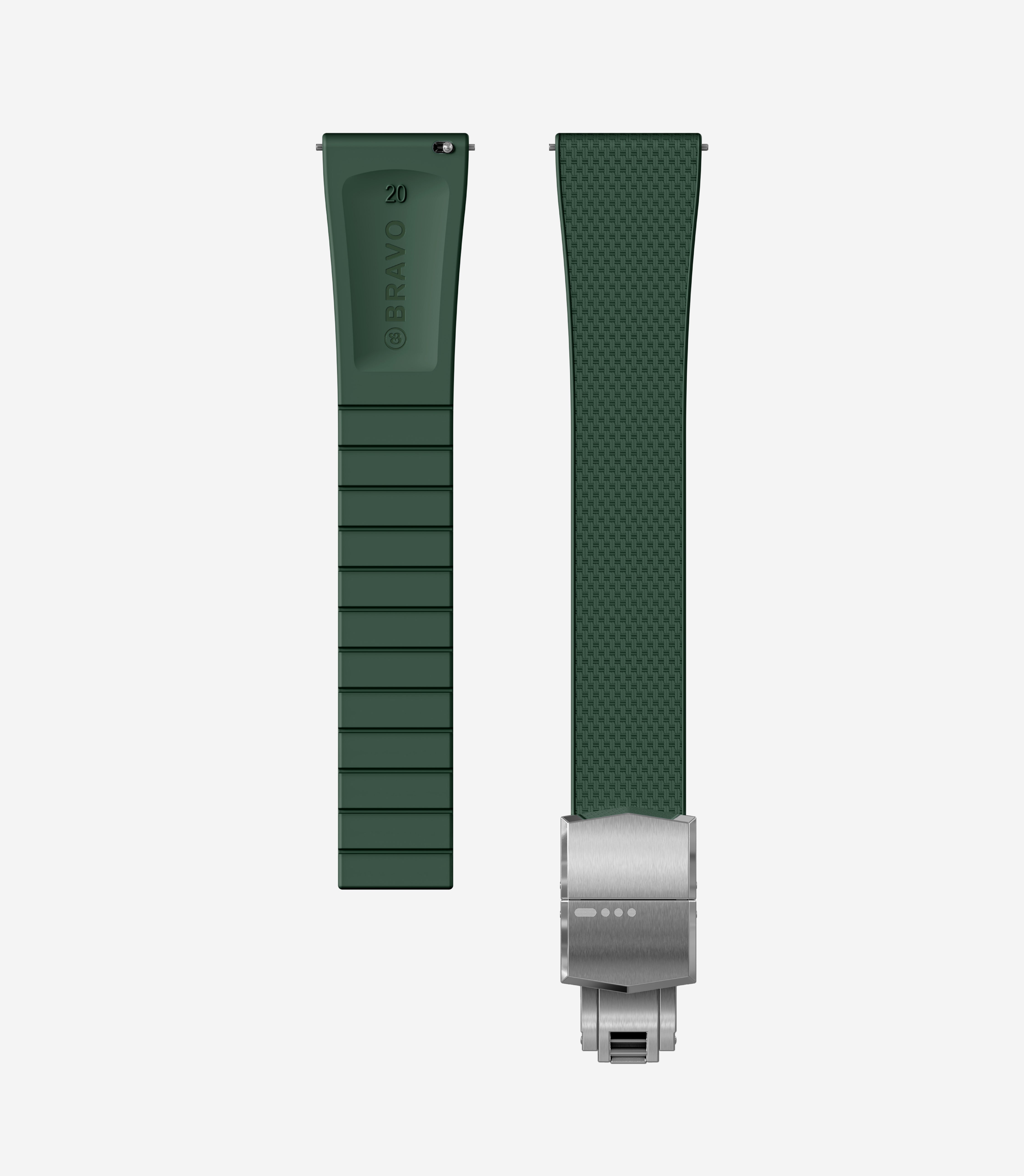 Hunter Green — Sailcloth CTS Rubber Strap