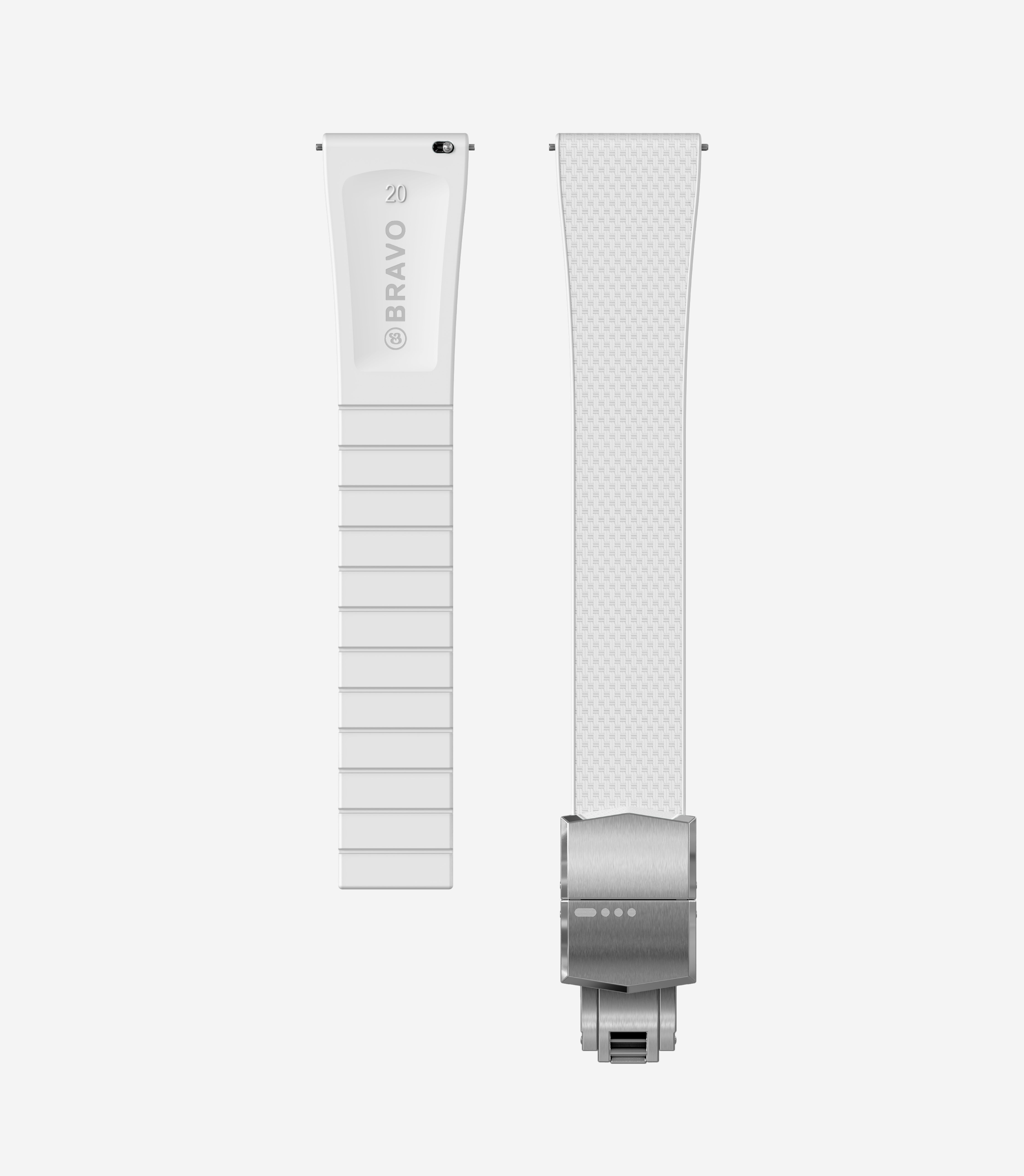 White — Sailcloth CTS Rubber Strap