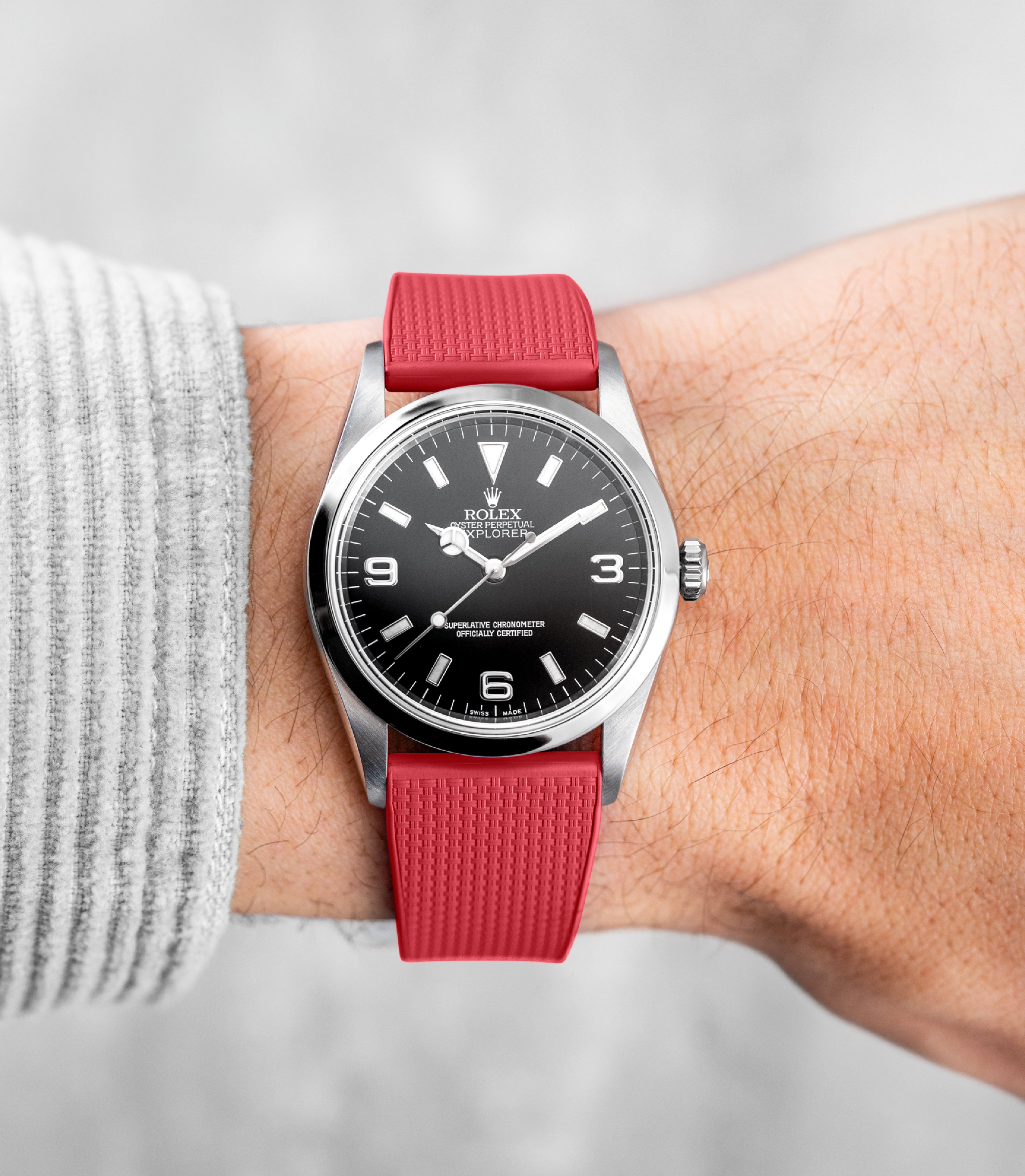 Cherry Bomb Red — Sailcloth CTS Rubber Strap